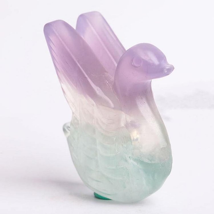 Mini Fluorite Animal Figurine Crystal Carvings Animal Bulk
