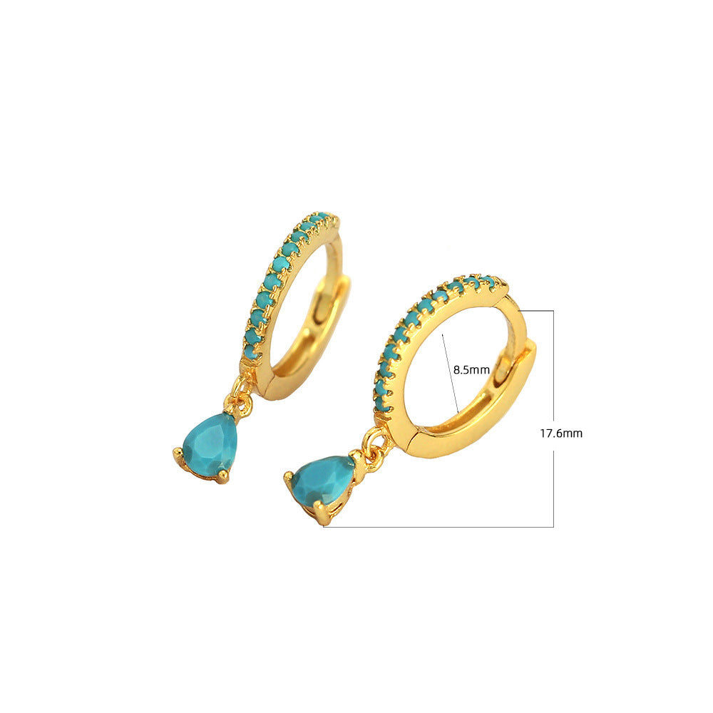 925 Sterling Silver Droplet Silver Earrings