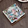 Diamond Painting Snowman Dog Leather Notecard Box Gem Art Sticky Note Holder