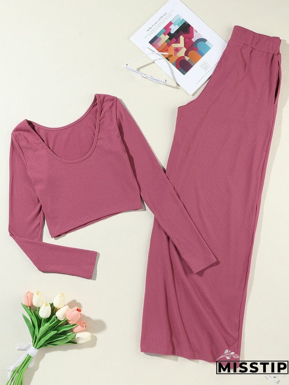 Comfortable Knit Set: Perfect for Lounging or Going Out