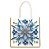 DIY Mandala 5D Diamond Painting Linen Tote Bag