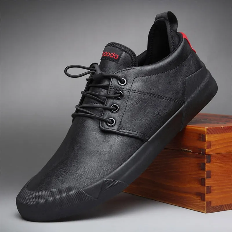2021New Hot Fashion Spring Autumn Men Lace-up Leather Casual Shoes Trend Shoe Cool Loafers Flats Designer Shoes Men High Quality