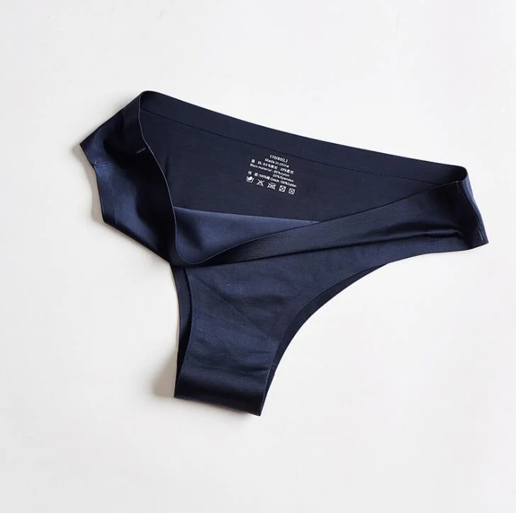 Billionm Thongs Panties Women Briefs Nylon Ultra-thin G-string Soft Lingerie Female Underwear Ice Silk Briefs Plus Size 3XL 4XL