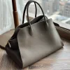 Margaux 15 12 10 Soft Real Leather Handbag for Women Designer Purse Large Capacity Tote Bag