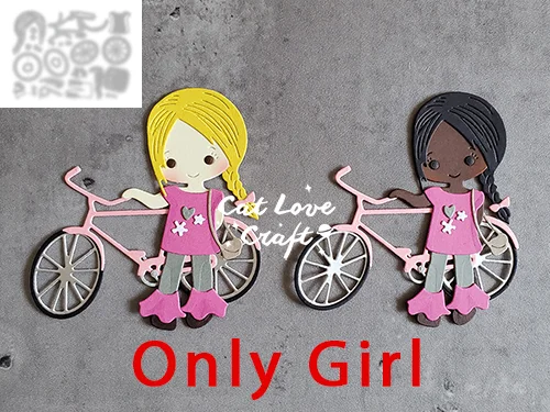 Oocharger girl Skateboard boy Metal Cutting Dies Scrapbooking Stencil Die Cuts Card Making DIY Craft Embossing New Dies For 2024