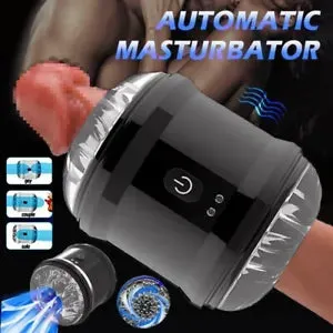 pornhint Pornhint Telescopic Male Masturbater Automatic Stroker Cup Vibrating Pocket Pussy Sex Toy