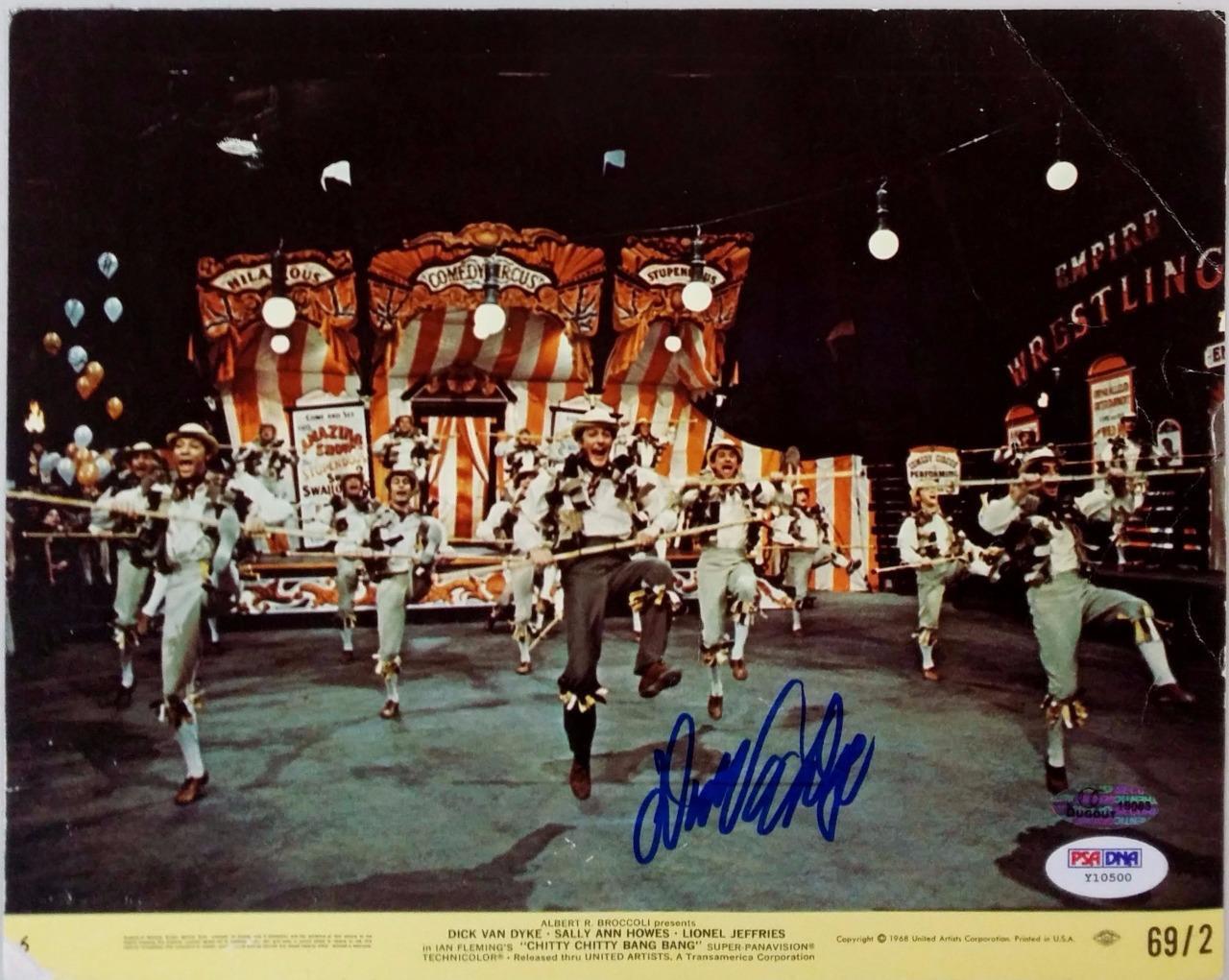 Dick Van Dyke autograph signed Chitty Chitty Bang Bang 8x10 Lobby Card PSA COA