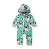 Baby Doggie Creeper Hoodie Zipper Jumpsuit Rompers