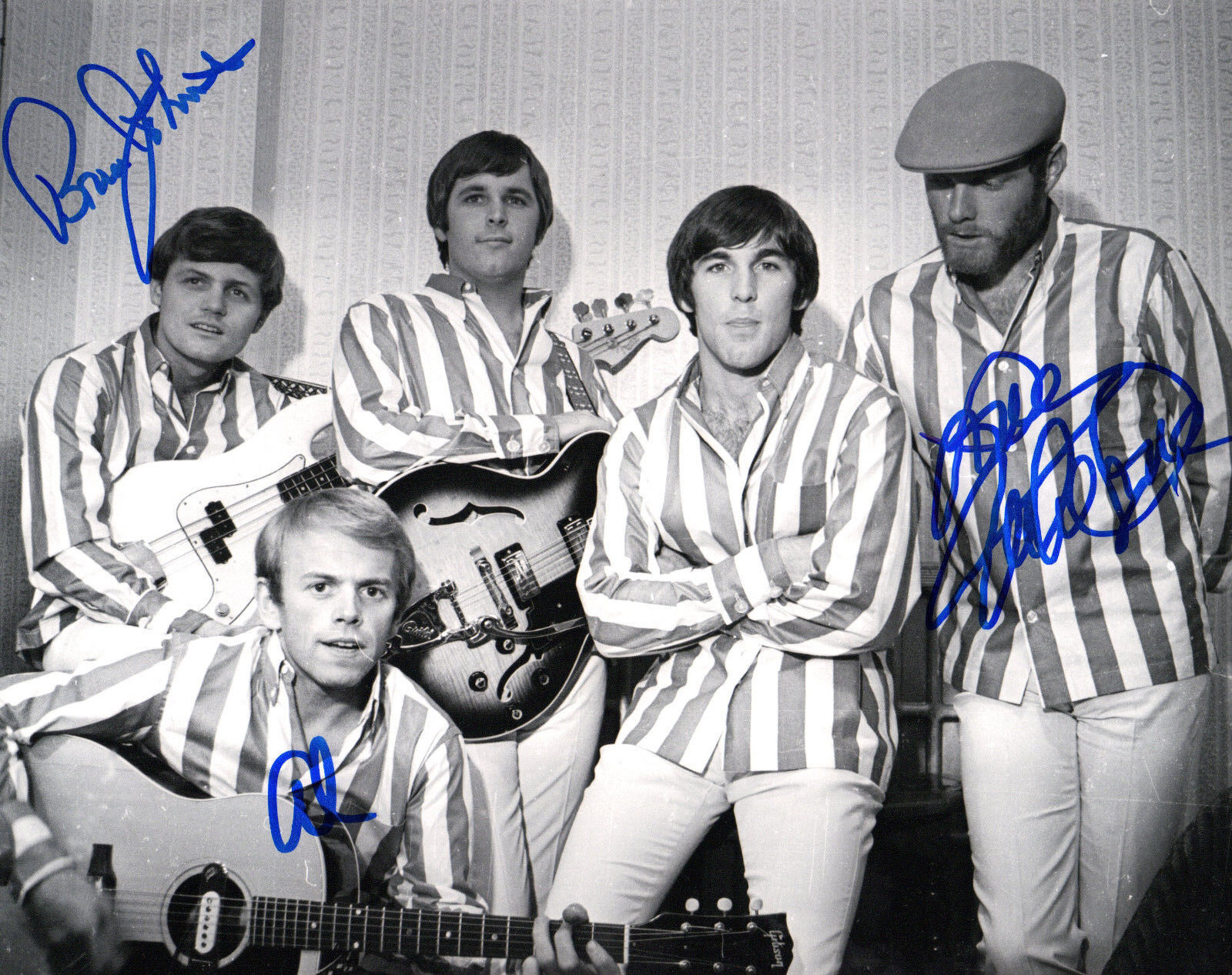 GFA Love, Bruce & Jardine * THE BEACH BOYS * Signed 8x10 Photo Poster painting PROOF AD2 COA