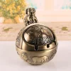 Retro Windproof Ashtray Hand-Carved Creative Personality Bronze Metal Windproof Ashtray