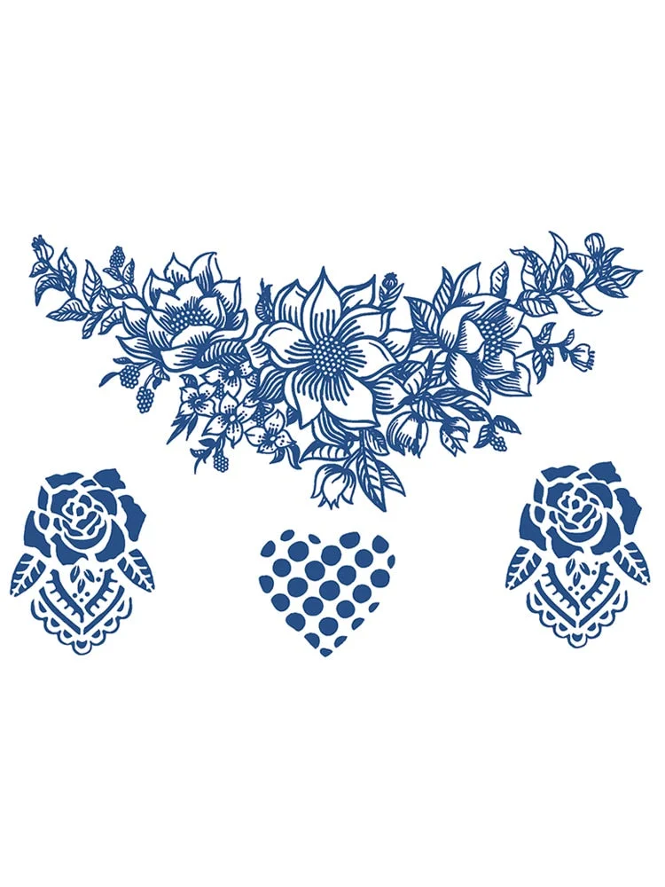 S41-89 herbal tattoo stickers juice semi-permanent non-reflective vegetation female waterproof male durable sticker simulation