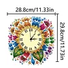 DIY Sunflower Diamond Painting Ornament with Clock Function for Decor