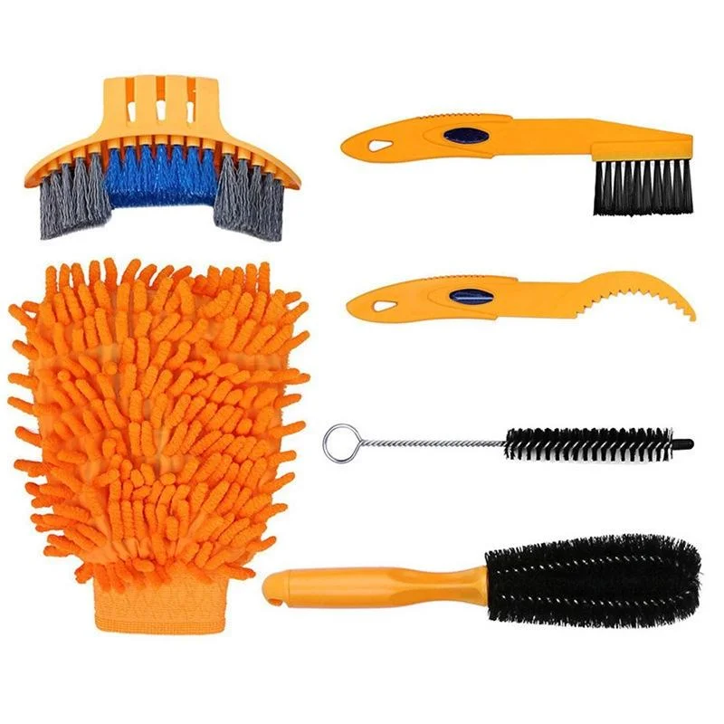 Bike Chain Washer Cleaner Kit Maintenance Tool,Specification: 6 In 1 Brush