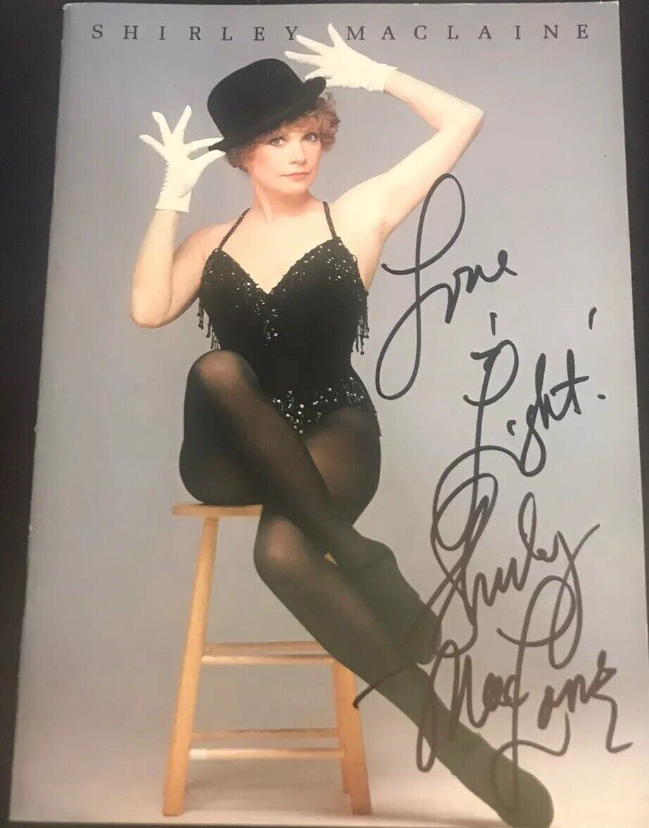 Shirley MacLane Signed Autographed On Broadway Tour Book