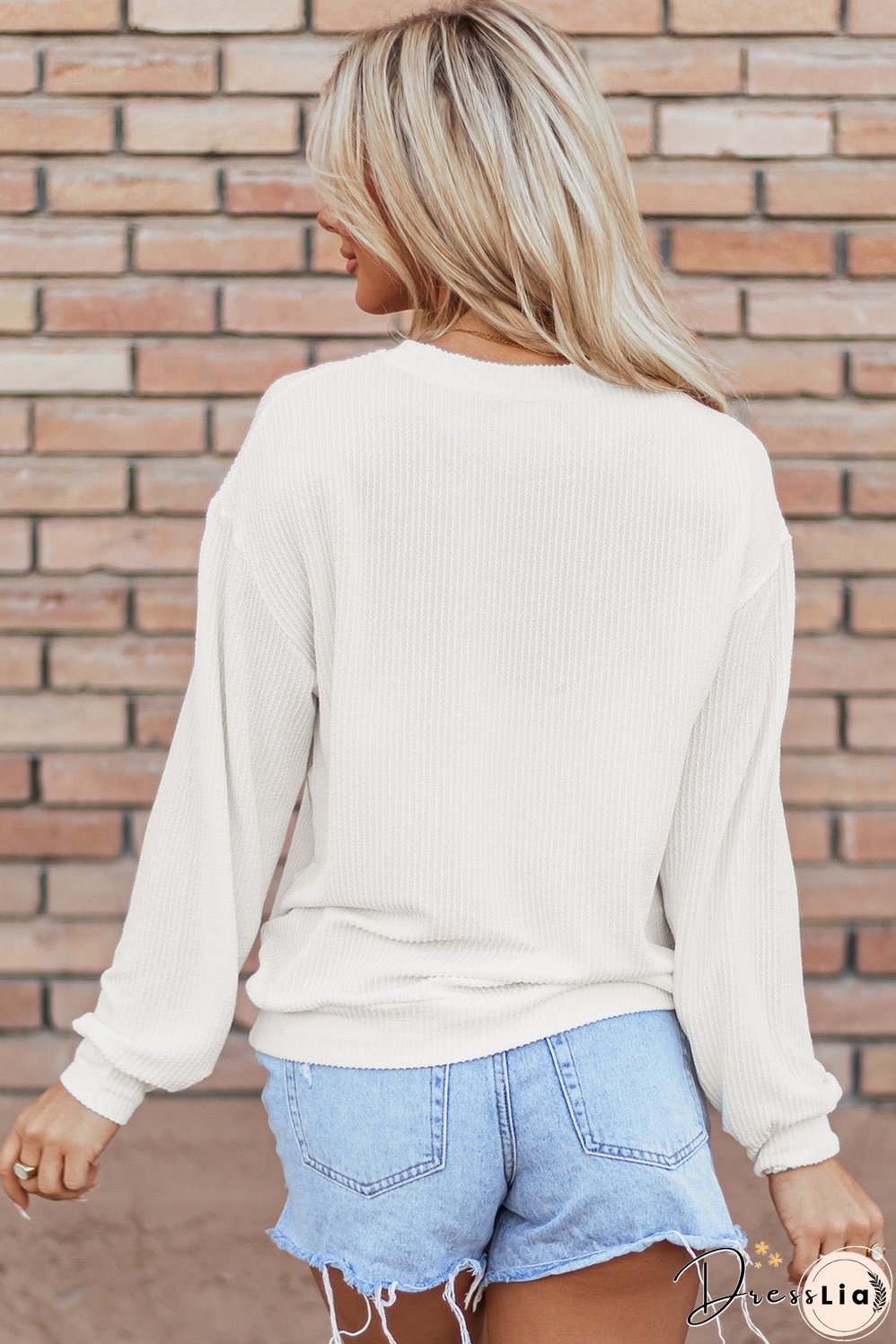 USA Flag Corded Graphic Sweatshirt