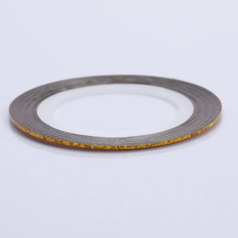 12 Rolls 2mm Matte Glitter Nail Striping Tape Line Rainbow Multi Color Styling Tool Sticker Decal  DIY Decoration-Nail Inspo