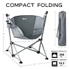  Hammock Camping Chair Folding Portable Swinging Chair with Cup Holder for Outdoor RV Lawn Backyard Patio,Support 350 lbs