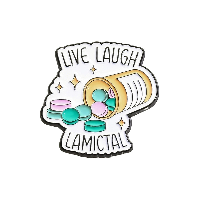 IG Style Pin Geometric Letter Alloy Stoving Varnish Plating Unisex Brooches