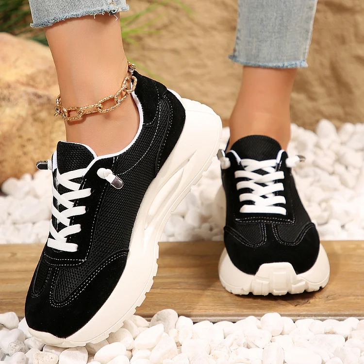 Women New Shoes Thick-soled Trend Shoes Casual Sports 1688 Stunahome.com