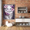 Diamond Painting -DIY Round Drill Cat