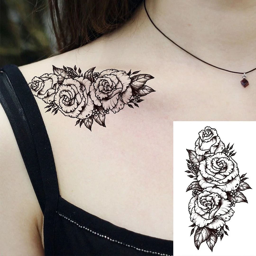 Black Feather Neck Temporary Tattoos For Women Adult Dream Catcher Wings Realistic Fake Tattoo Waterproof Body Art Tatoos Decal