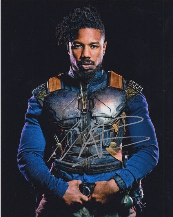 Michael B. Jordan (Black Panther) signed 8x10 Photo Poster painting