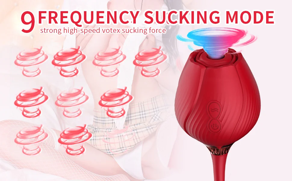 rose vibrator · portable sucking and vibrating rose toy