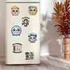 12 STÜCKE 2d flache DIY Diamant Kunst Kühlschrank Aufkleber für Wohnkultur (Wecker)