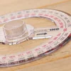 All Circular 10cm 360 Degree Pointer Protractor Ruler Angle Finder Random