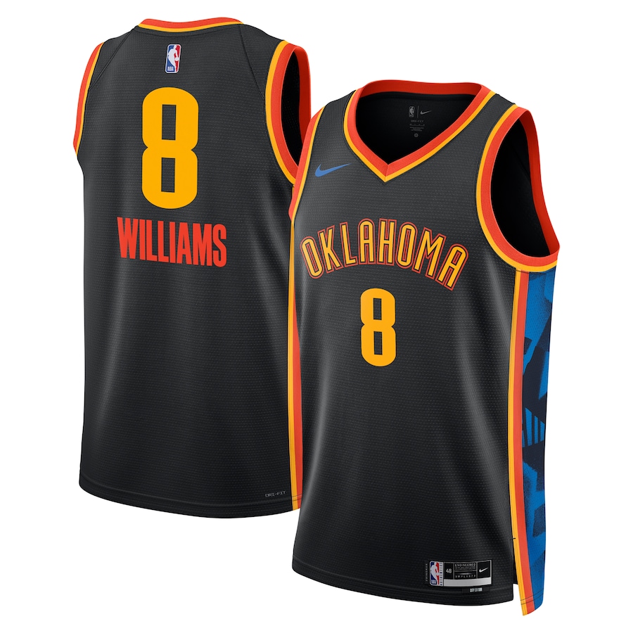 Unisex Oklahoma City Thunder 2024/25 Embroidered Swingman Jersey City Edition 