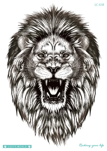 Sdrawing Transfer fake tattoo Waterproof Temporary Tattoo sticker men women Tiger wolf tattoo flash tatto arm tatoo makeup sticker