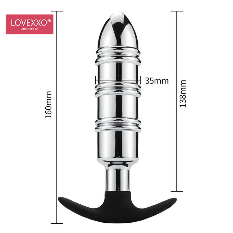 6.5in 6.3in Metal Dildo With Silicone Base For Anus Vagina Cold Sex