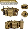 Taktische G&uuml;rteltasche Sport H&uuml;fttasche Molle Bauchtasche Wasserabweisend mit Rei&szlig;verschluss f&uuml;r Outdoor Laufen Reise Wandern Radfahren Camping Klettern