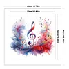 Watercolor Music Note-11CT Stamped Cross Stitch 40*40cm