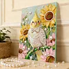 (30x40cm)DIY Pearl Painting Framed Parrot Handmade Pearl Material Art Kit Living Room Decor