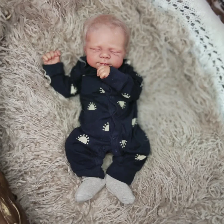  12"&16" Flexible Solid Platinum Liquid Full Silicone Reborn Doll Baby Boy or Girl Fener and Vaicol - Reborndollsshop®-Reborndollsshop®