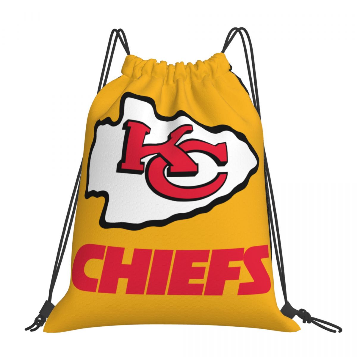 Kansas City Chiefs Logo Unisex Drawstring Backpack Bag Travel Sackpack