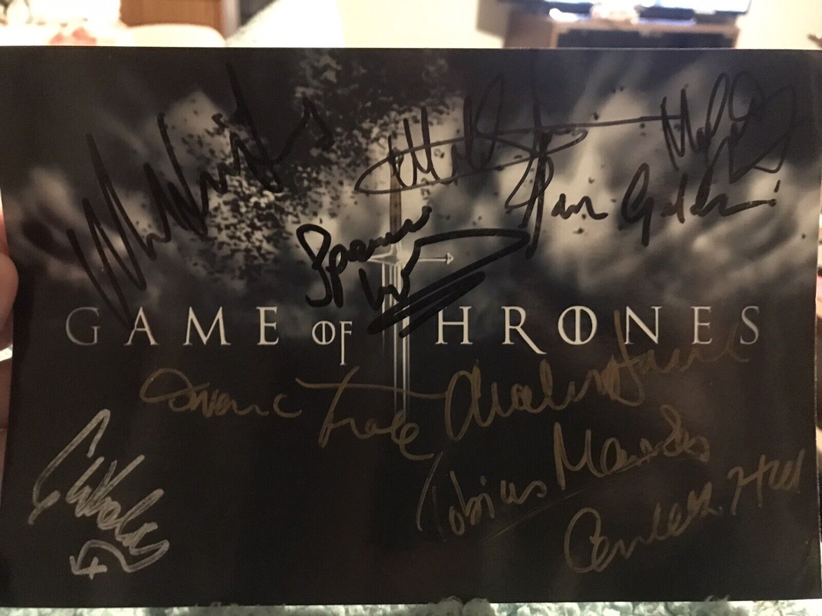 Game Of Thrones 9x6 Photo Poster painting Signed By 10 People (Gemma Whelan, Charles Dance Etc)