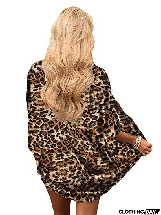 Bohemia Flower Print Summer Beach Women's Cardigan Loose Chiffon Coat