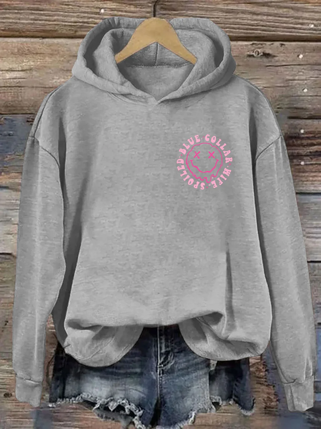 Somebodys Spoiled Blue Collar Wife Hoodie