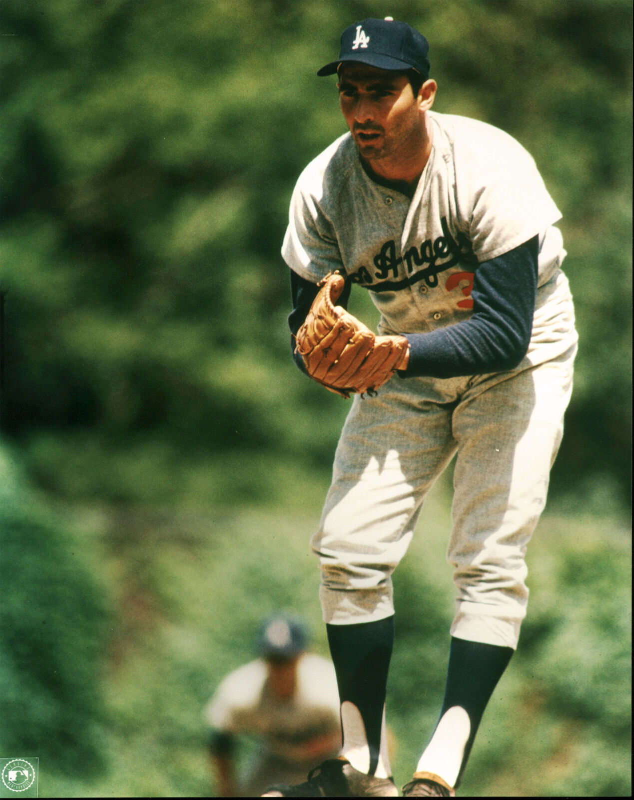 Dodgers Sandy Koufax 8x10 Photo Poster paintingFile Leaning Over Pre-windup Photo Poster painting Un-signed