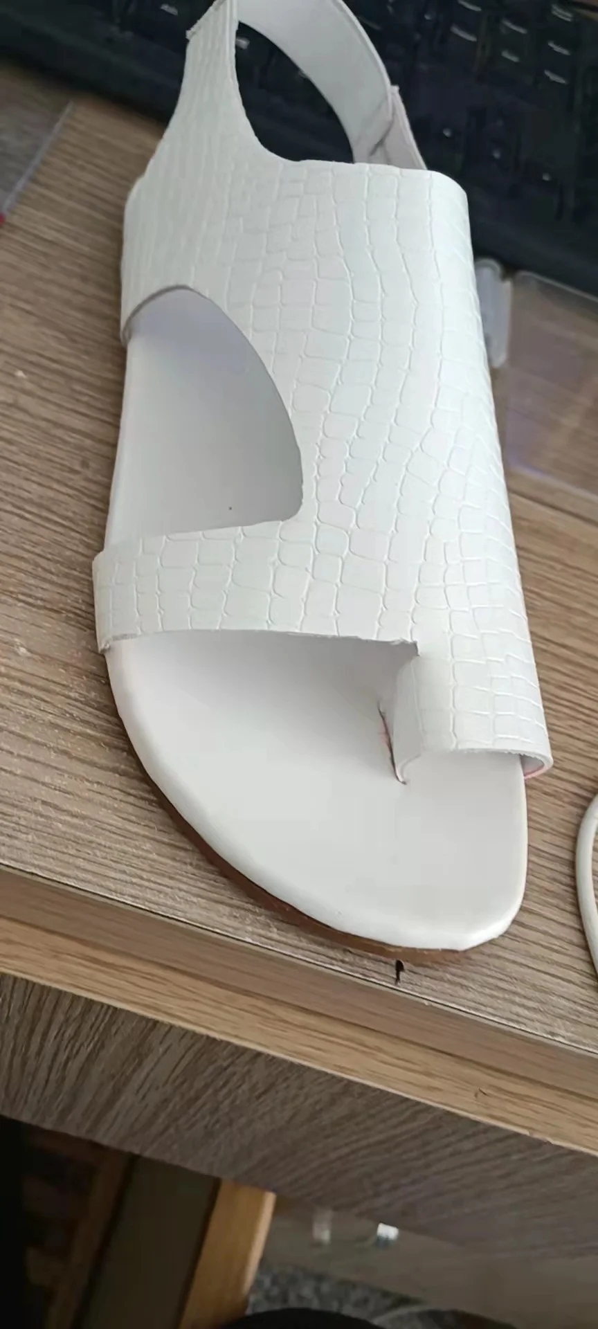 Yyvonne Women's Shoes 2025 Summer New Flat-Bottomed Women's Shoes Fashion Flat-Bottomed Jacket Toe Cool Drag Woman