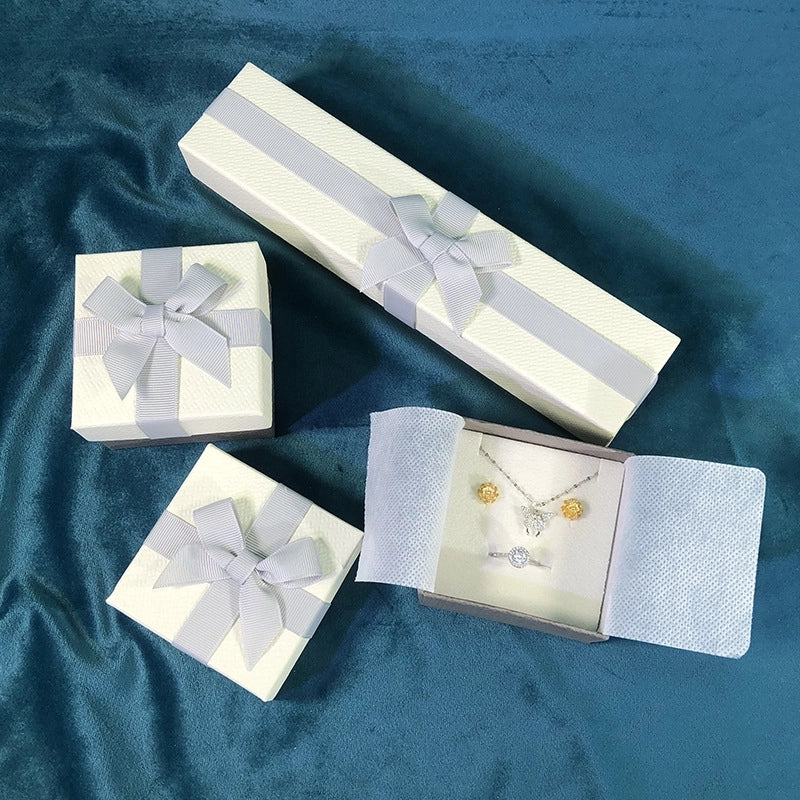 1 Piece Composite Material Elegant Minimalist Holiday Daily Bow Knot Jewelry Boxes