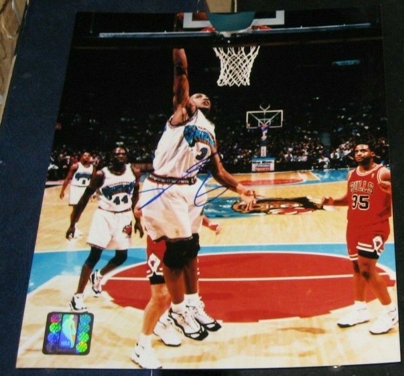 Shareef Abdul-Rahim Vancouver Grizzles SIGNED AUTOGRAPHED Photo Poster painting FILE 8x10 COA