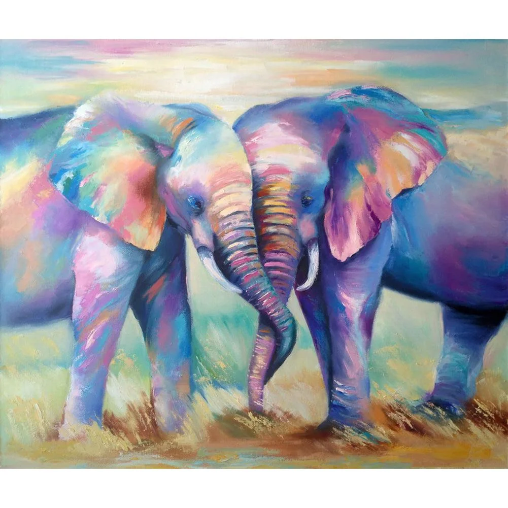 Full Round Diamond Painting Elephant (40*30cm)