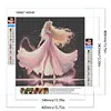 Danse princesse aurore-plein diamant rond peinture-40 * 40cm