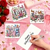 6PCS Diamond Painting Love Greeting Card Set with Envelopes for Adults Gifts