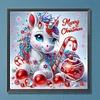 Xmas Unicorn - Crystal Rhinestone Diamond Painting