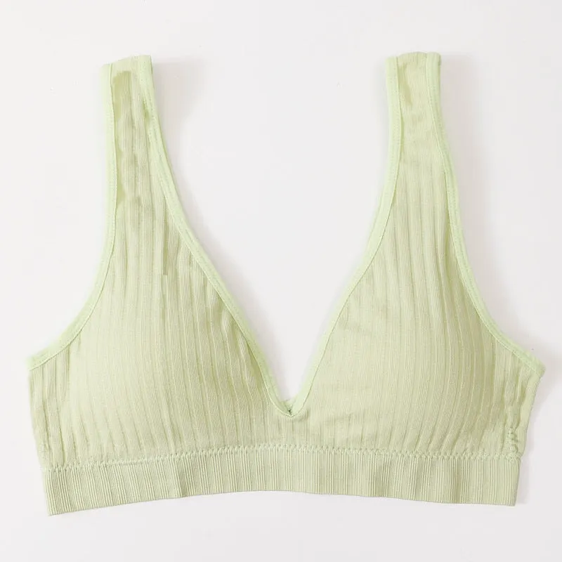 Seamless Bra Sports Bras For Women Plunge Bra Top Female Brassiere Deep V Sexy Women's Underwear Backless Bralette Lingerie