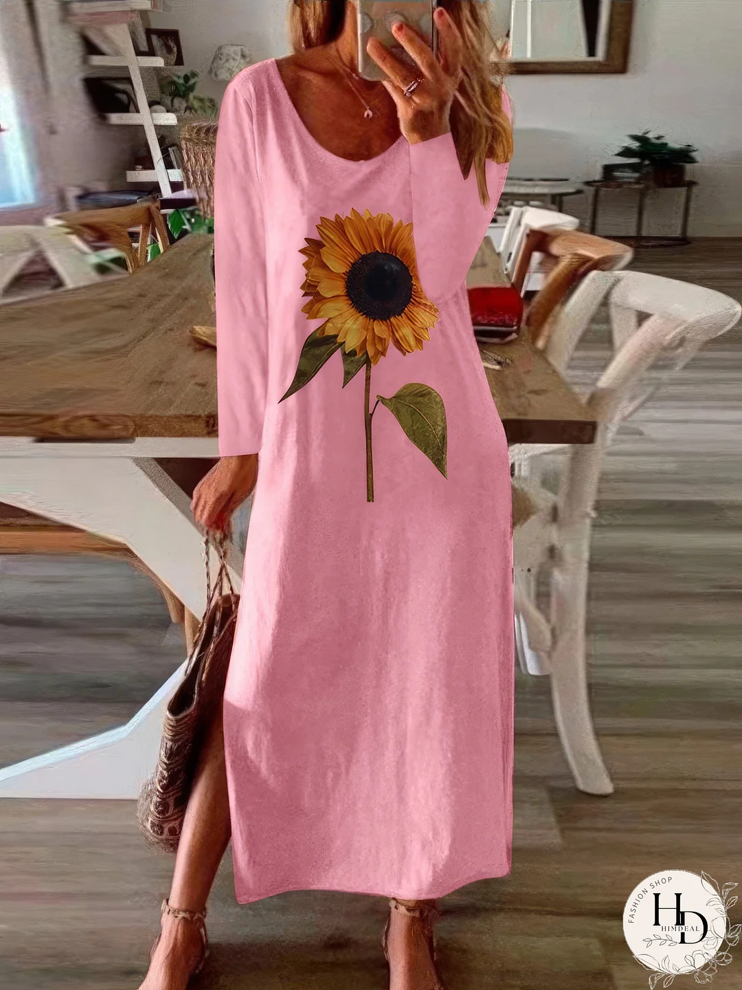 Women's Olive Green Corduroy Mini Dress